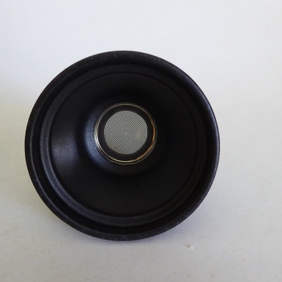 NEW WHENTEA BRAND BLACK GRANITE LIDDED TEA CUP MUG & STRAINER SET - Picture 10 of 14